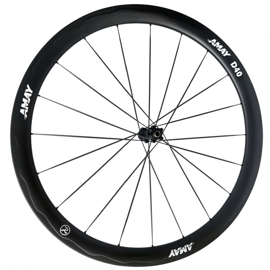 Amay D40 940g Full Carbon Wheelset | Aerodynamic Ripple-Profile