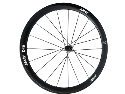 Amay D40 940g Full Carbon Wheelset | Aerodynamic Ripple-Profile