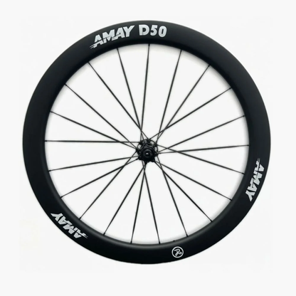 Amay D40/50 980g Full Carbon Wheelset | Aerodynamic Ripple-Profile