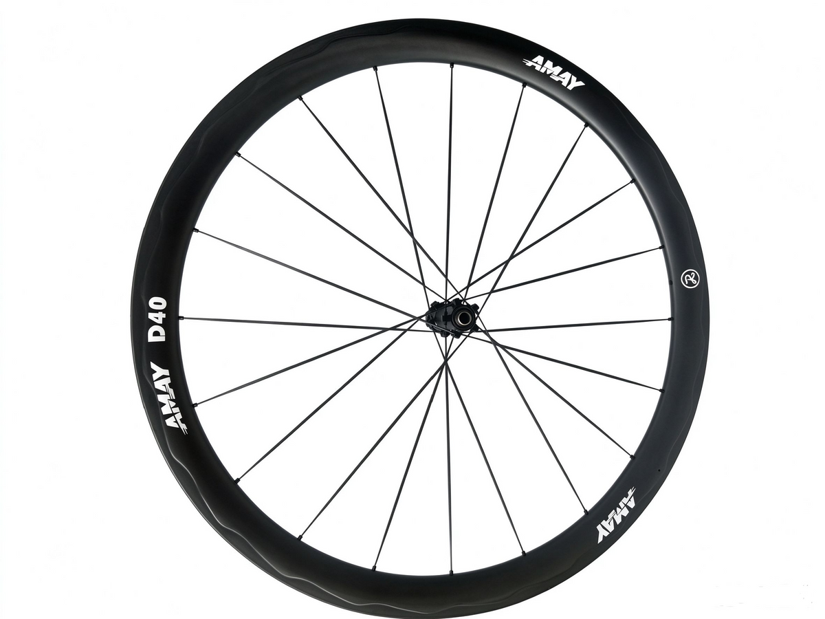 Amay D40 940g Full Carbon Wheelset | Aerodynamic Ripple-Profile