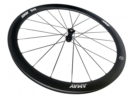 Amay D40/50 980g Full Carbon Wheelset | Aerodynamic Ripple-Profile